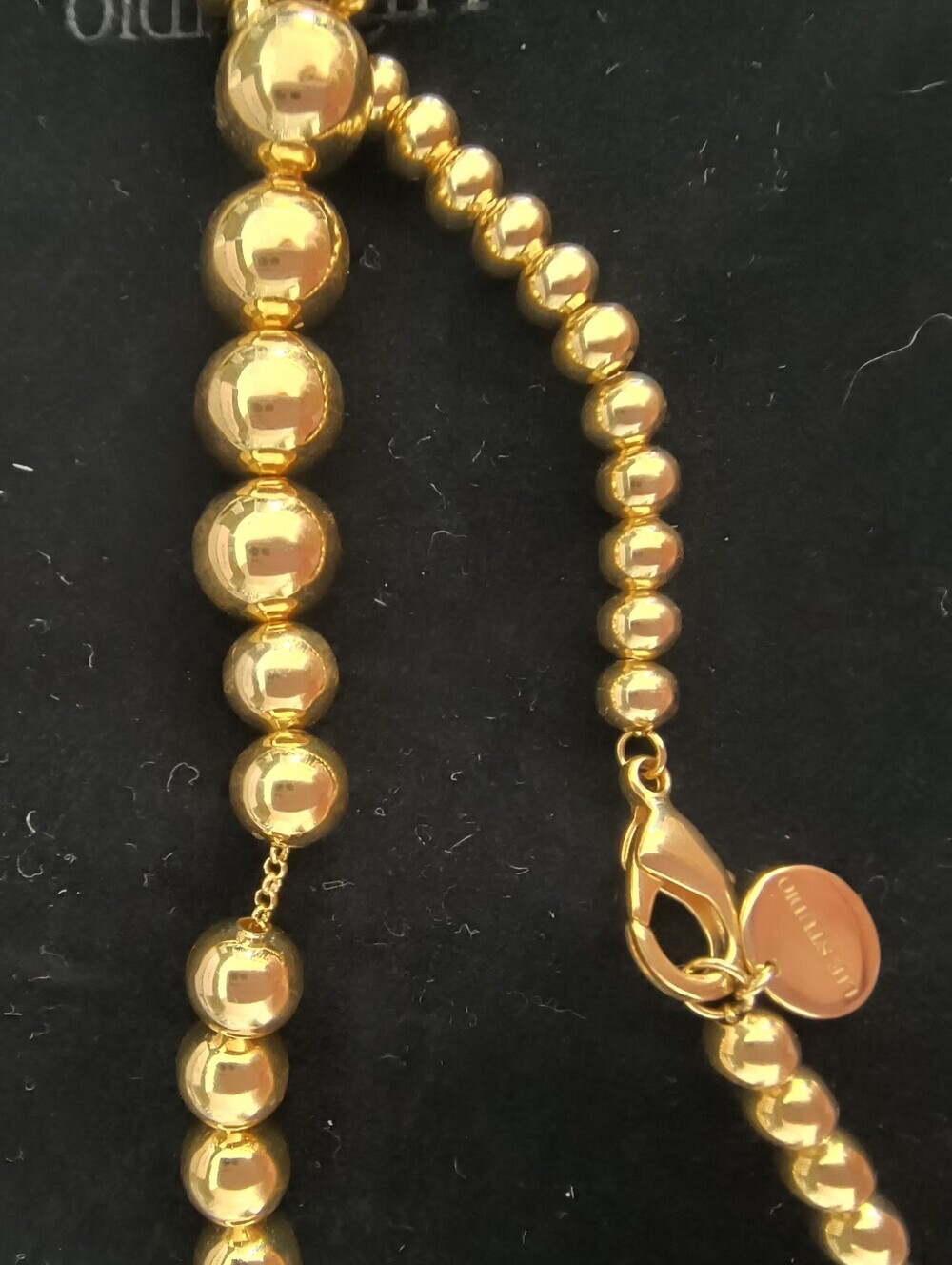 NWB Lie Studio Olivia Necklace 18 Carat Golden Plated Brass 25 Inch Necklace - Picture 5 of 12